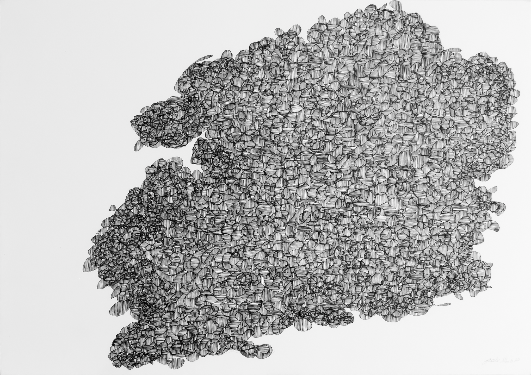 Tinta sobre papel de algodón. 77×56 cm. 2023. (Vendida).